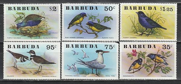 Варбуда 1976, Птицы, 6 марок)